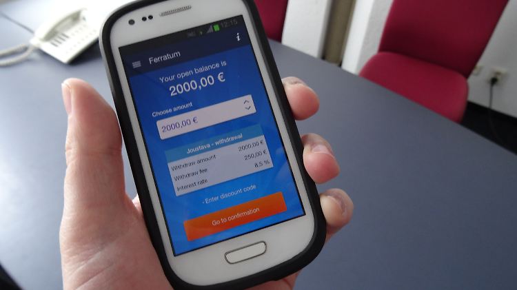 Ferratum bietet Kredite von 25 bis 2000 Euro an, die per Handy oder Internet sofort abgeschlossen werden können.