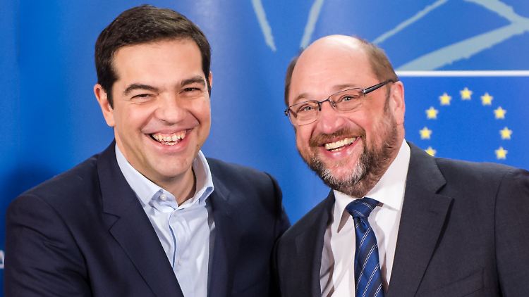 Zwei, die sich doch ganz gut verstehen könnten: Alexis Tsipras (l) und Martin Schulz.