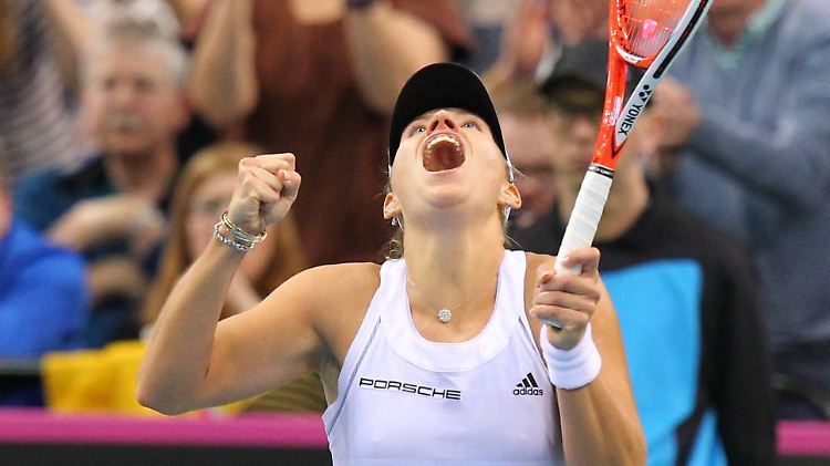 So sieht Erlösung aus: Angelique Kerber nach dem Sieg über Samantha Stosur.