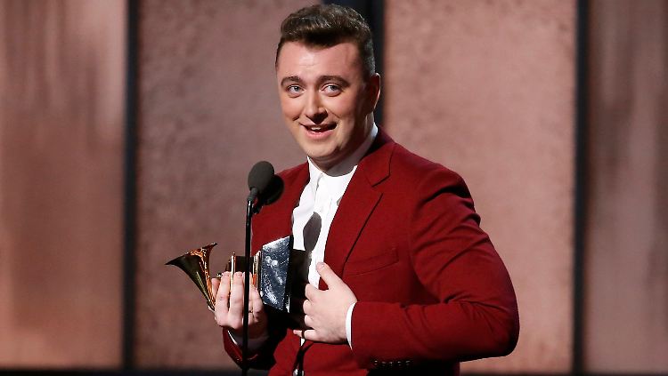 "Stay"-Sänger Sam Smith kann es kaum glauben. Er ist der große Gewinner der Grammy-Verleihung.