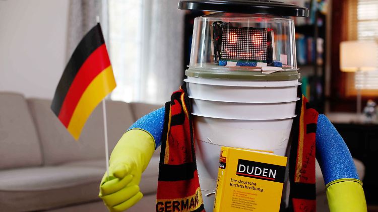 Der trampende Roboter Hitchbot ist auf seine Deutschland-Reise perfekt vorbereitet.