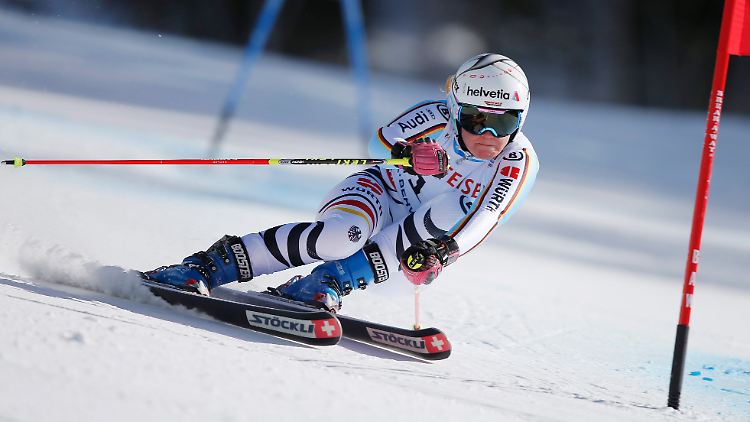 Ihre erste WM-Medaille im Blick: Viktoria Rebensburg im zweiten Lauf des Riesenslaloms der Damen in Beaver Creek.