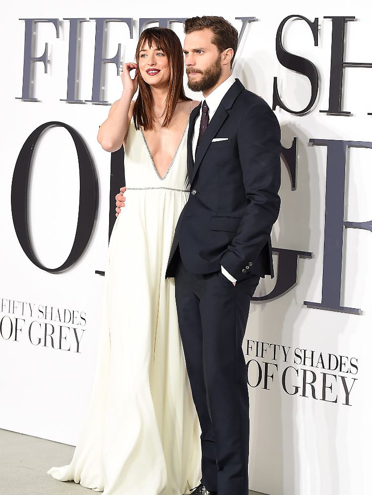 "Ich glaube, das ist das, was die Leute mögen": Dakota Johnson und Jamie Dornan (v.l.), hier bei der UK-Premiere in London.