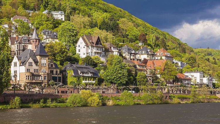 Villenviertel in Heidelberg.