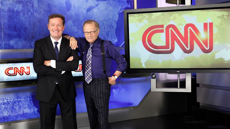 Die Legende und ihr Nachfolger: Larry King (r) und Piers Morgan.