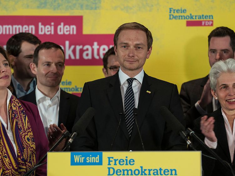 FDP-Chef Christian Lindner zeigte sich zufrieden mit dem Ergebnis der Hamburger Liberalen.