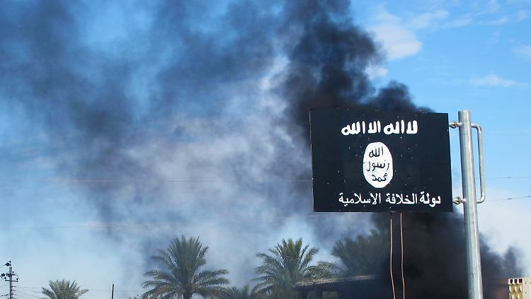 Die Flagge des IS - Symbol für Tod, Terror und Angst.