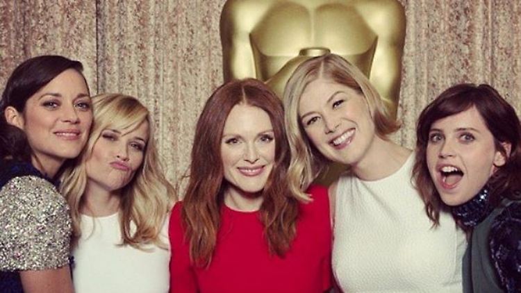 Diese fünf Damen sind als beste Hauptdarstellerin nominiert (v.l.n.r.): Marion Cotillard, Reese Whiterspoon, Julianne Moore, Rosamund Pike, Felicity Jones.