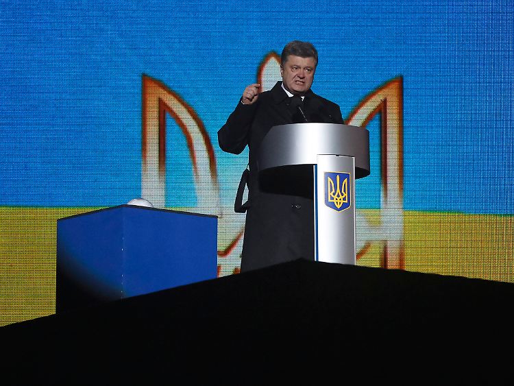 Der ukrainische Präsident Petro Poroschenko bekräftigte seine Anschuldigungen gegenüber Russland.