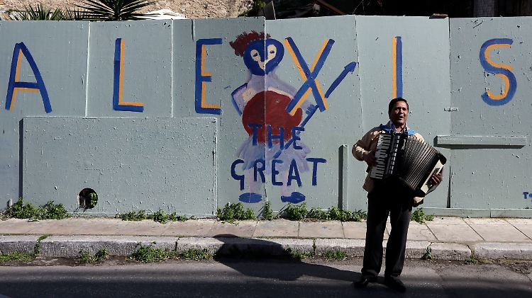 Graffiti in Athen: Alexis der Große.