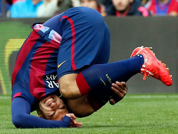 Auch der dritte Topstar in Barcelonas Angriff, Luis Suarez, kam nicht wie gewünscht ins Rollen.