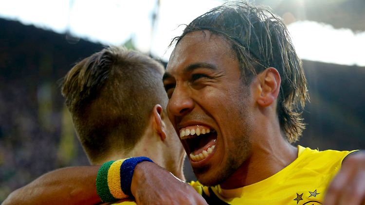 Scheint einem Wechsel nach England oder Frankreich nicht abgeneigt: BVB-Angreifer Pierre-Emerick Aubameyang.