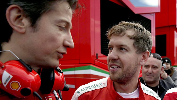 Sebastian Vettel fühlt sich wohl bei seinem neuen Team - und will mit Ferrari möglichst schon in dieser Saison um den Titel mitfahren.