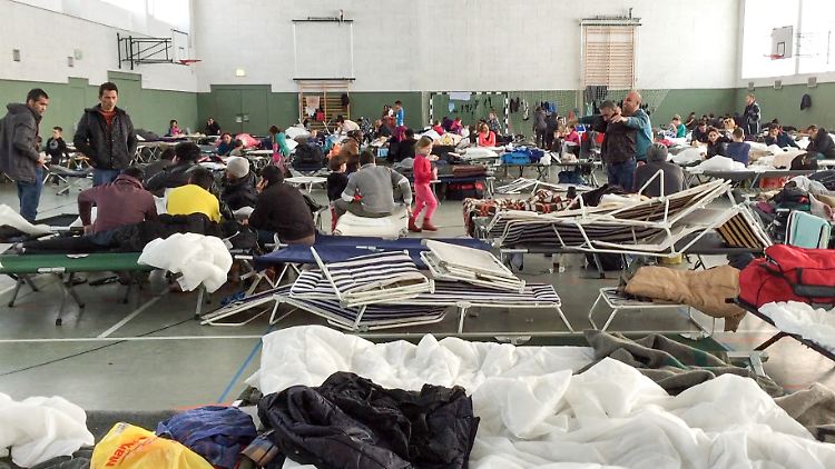 Flüchtlingsunterkunft im sächsischen Schneeberg: Tag für Tag kommen rund 350 illegale Einwanderer nach Deutschland.