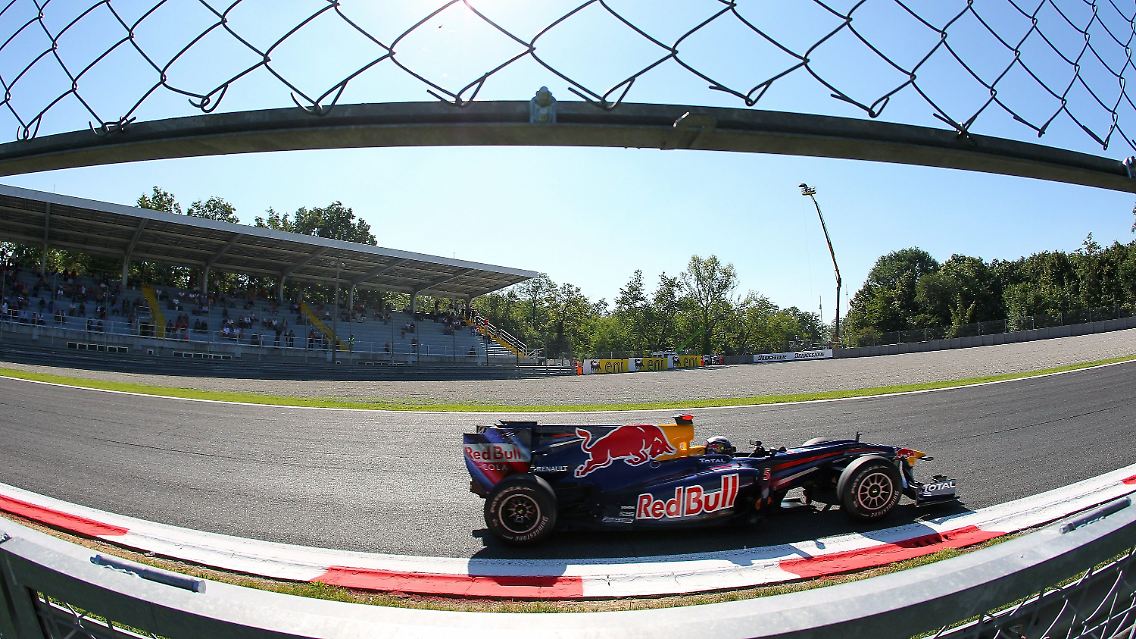 Vettel in Aktion.