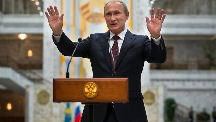 Wehrt sich über die russischen Staatsmedien gegen westliche Einflussnahme: Präsident Wladimir Putin.