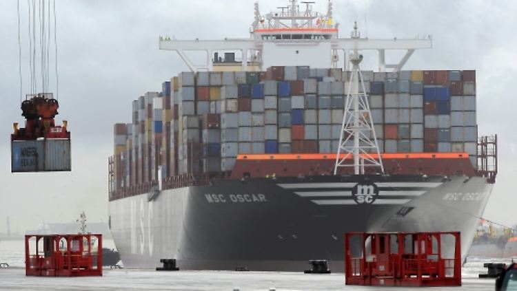 Die "MSC Oscar" ist das größte Containerschiff der Welt.