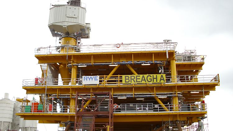 An der britischen Gasförderplattform "Breagh A" ist RWE Dea mit 70 % beteiligt.