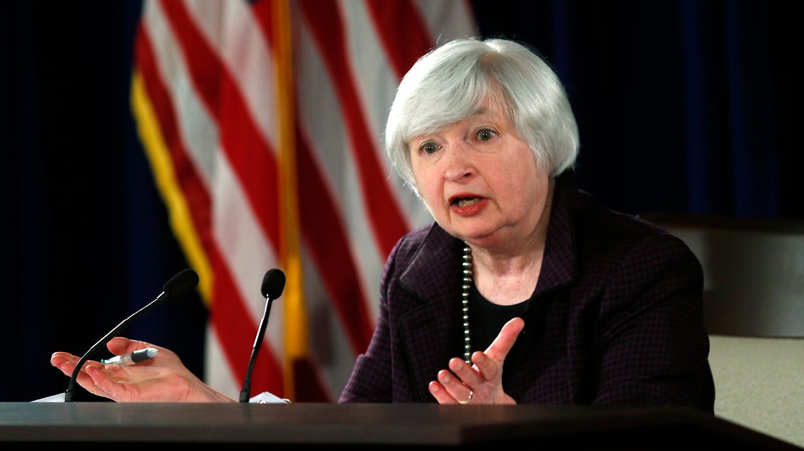 Fed-Chefin Janet Yellen und ihr Gremium ändern erst einmal nichts am Leitzins.