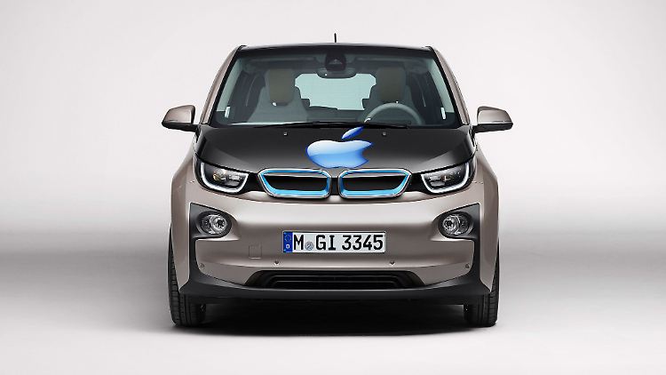 Trägt der Elektroflitzer von BMW bald einen Apfel als Logo?