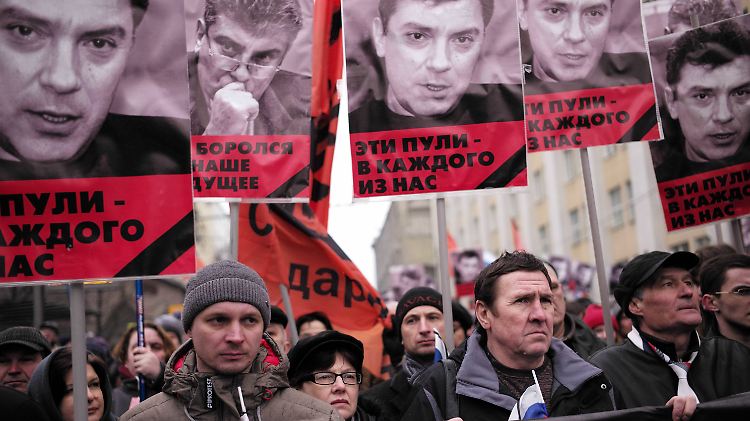 Am 1. März fand in Moskau ein Gedenkmarsch für Boris Nemzow statt.