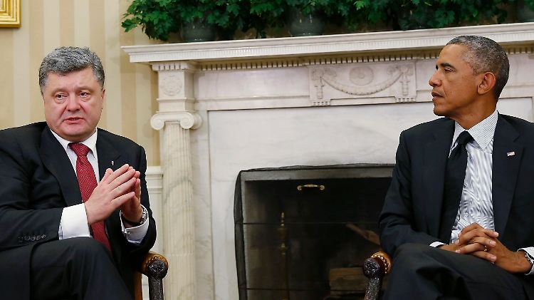 Die Ukraine hätte so gerne Unterstützung in Form von Waffen, aber bisher bleibt US-Präsident Obama standhaft.