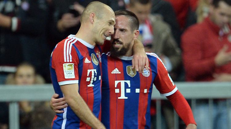 Robben und Ribery: die bayerische Flügelzange in Personalunion.