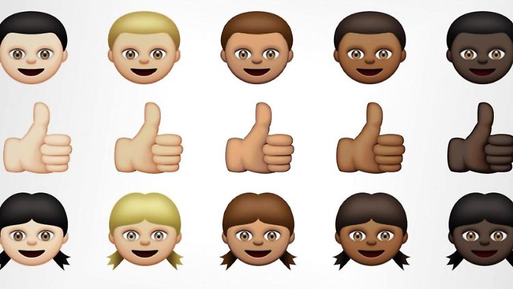 Mit der Beta von iOS 8.3 kommen auch neue Emojis in unterschiedlichen Hautfarben.