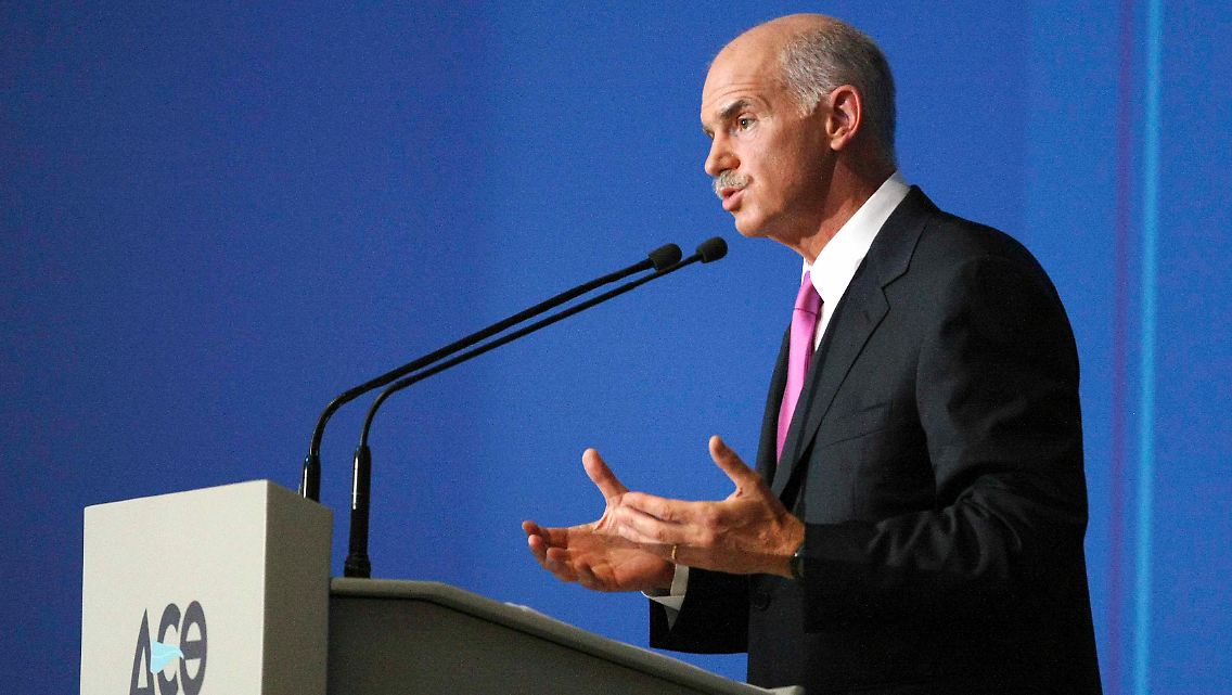 Ministerpräsident Giorgos Papandreou: "Wir unterstützen Unternehmen, die versuchen zu überleben."