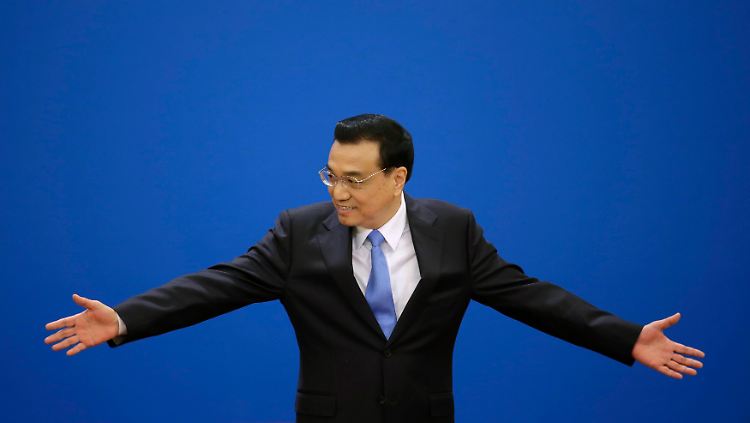 Li Keqiang appelliert an den Volkskongress.