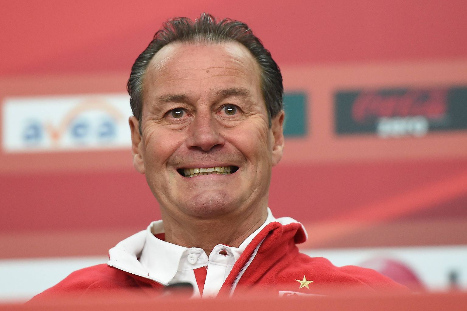 Stuttgarts Trainer Huub Stevens sieht die beste halbe Stunde seines VfB, seit er da ist. 