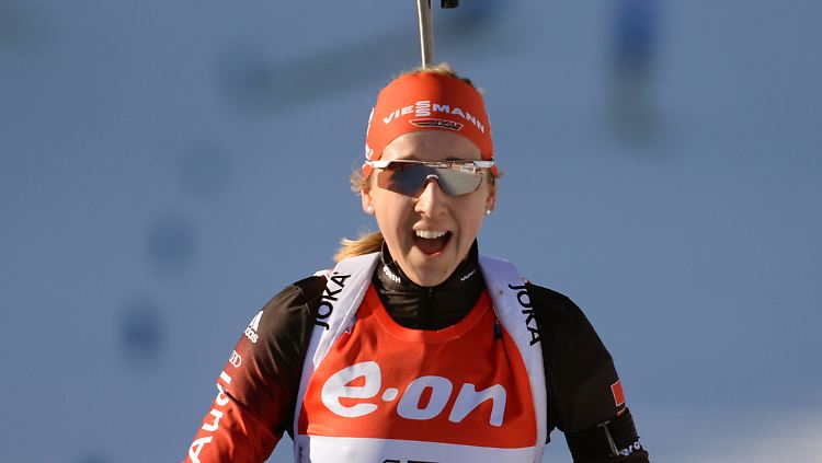 Silber im Massenstar: Franziska Preuß.