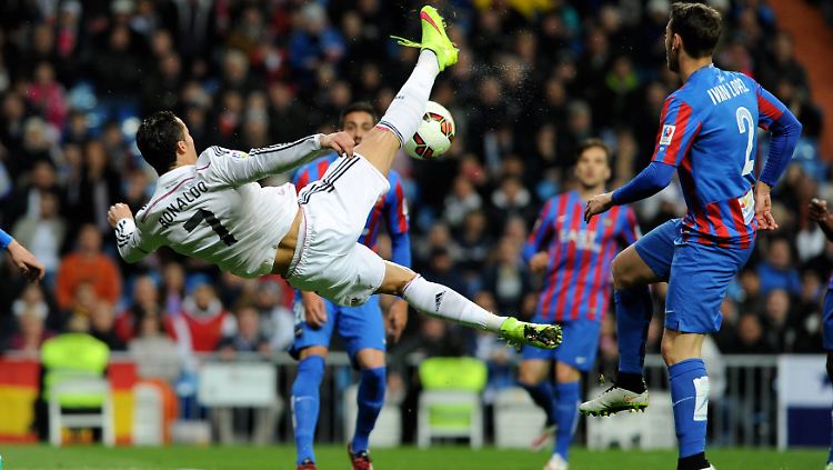 Trotz artistischer Einlage torlos: Christiano Ronaldo.