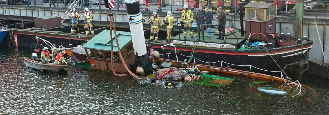 Eigentlich sollte das Schiff in Berlin restauriert werden.
