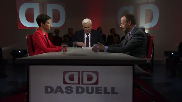Ska Keller und Friedrich Merz diskutierten über einen Austritt Griechenlands aus der der europäischen Währungsunion.