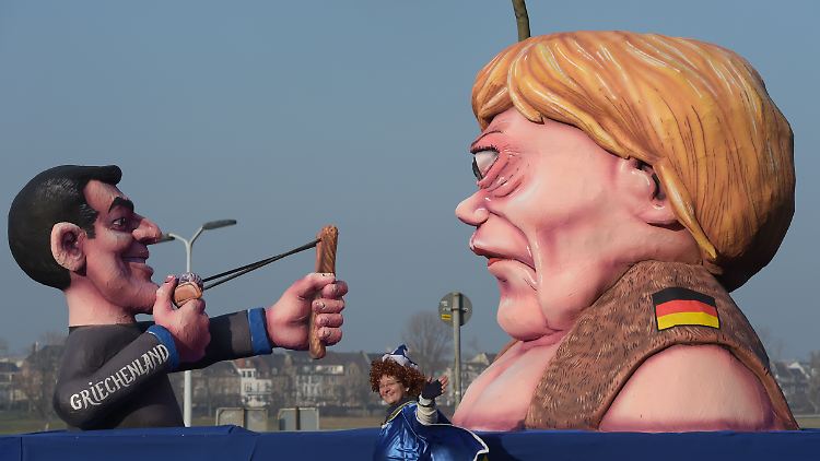 Abgesehen von dieser Begegnung im Düsseldorfer Karneval haben Merkel und Tsipras sich noch nicht getroffen.
