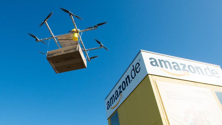 "Prime Air" soll das Amazon-Angebot der Luftzustellung (hier in leipzig) einst heißen.