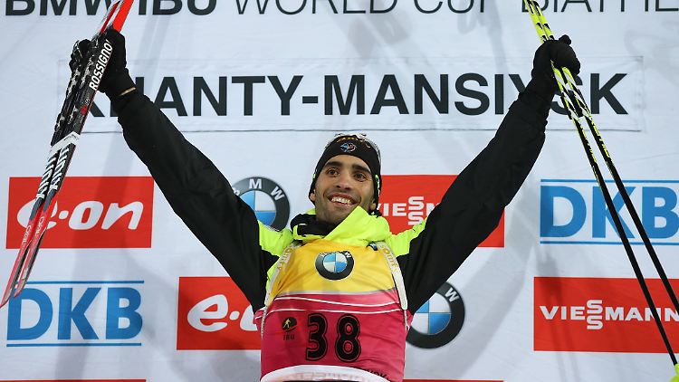 Dominator: Martin Fourcade bleibt der Seriensieger im Biathlon-Weltcup.
