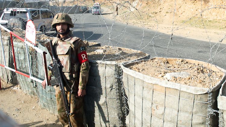 Pakistanischer Posten im Swat-Tal.