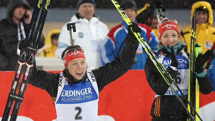 Laura Dahlmeier beendet die Saison mit einem Sieg.