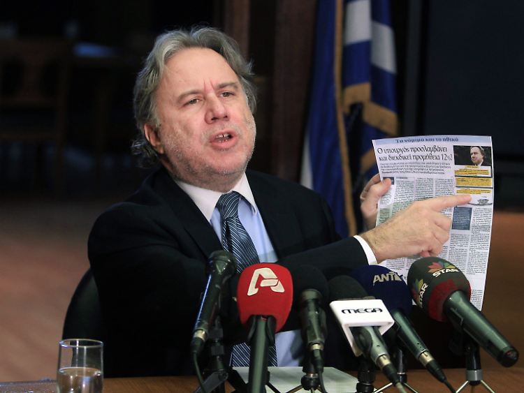 Vize-Innenminister Giorgos Katrougalos. Korrupt oder Opfer einer Kampagne?