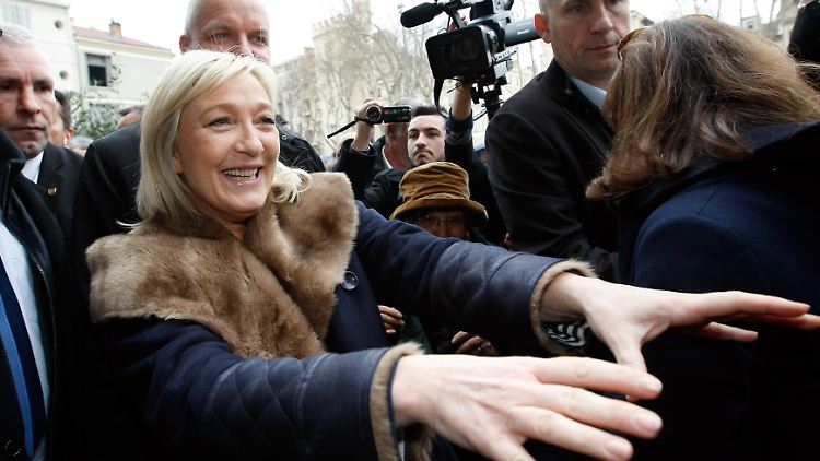 Will 2017 Präsidentin werden: Parteichefin Marine Le Pen.