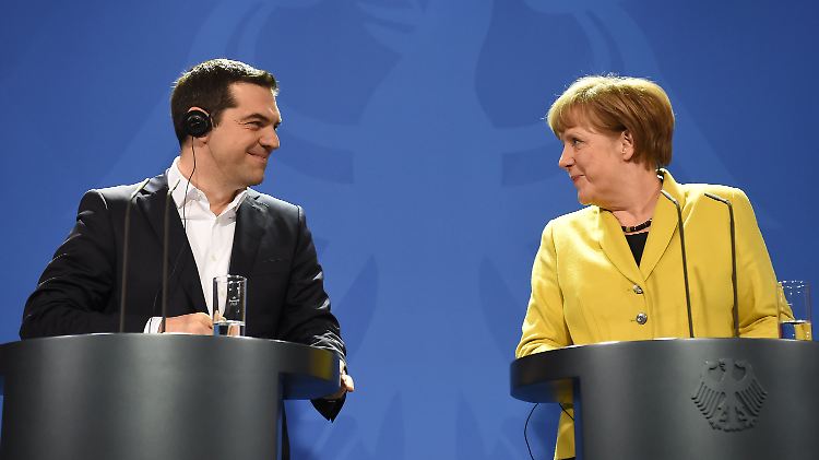 Tsipras: Ich kann Frau Merkel nicht bitten, die Löhne der griechischen Beamten zu zahlen.
