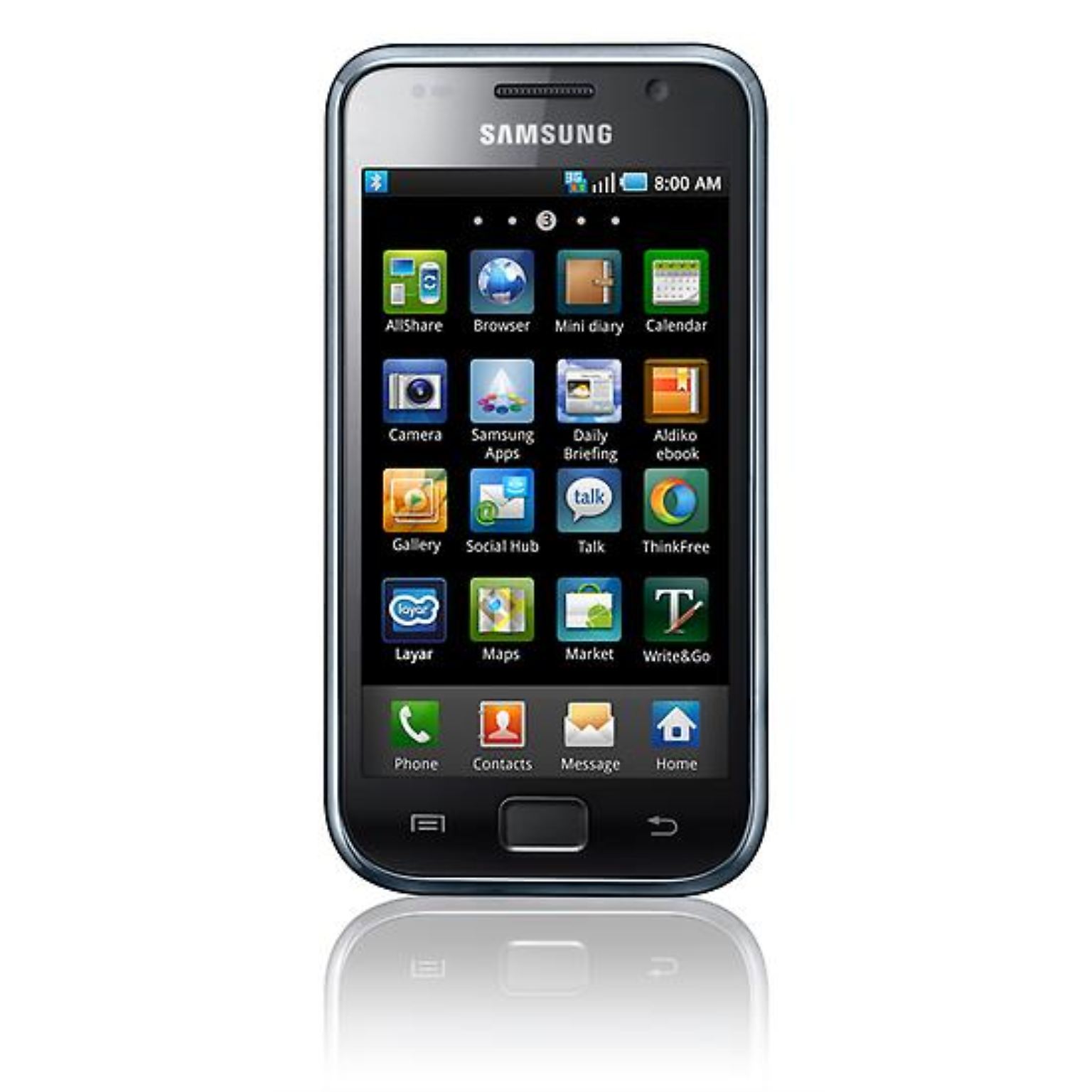 Das ist das Samsung Galaxy S GT-i9000, das im Juni 2010 auf den Markt kam.