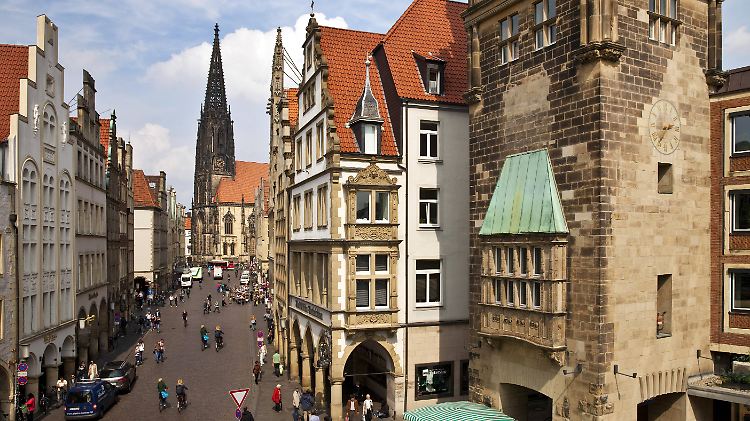 Der Münsteraner Prinzipalmarkt: Seit Jahren steigen in der Stadt mit rund 300.000 Einwohnern die Immobilienpreise.