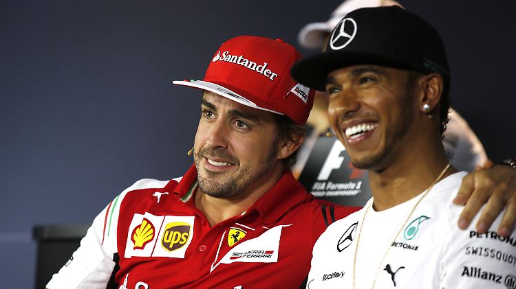 Finanziell stimmt's: Fernando Alonso und Lewis Hamilton.