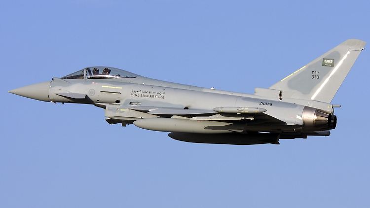 Typhoon der Royal Saudi Air Force im Einsatz.