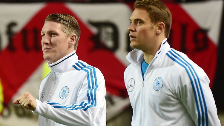 Wieder dabei: Bastian Schweinsteiger und Manuel Neuer.