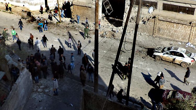 Auch Idlib wurde von den bisherigen vier Jahren Bürgerkrieg arg in Mitleidenschaft gezogen. Viele Einwohner sind geflohen.