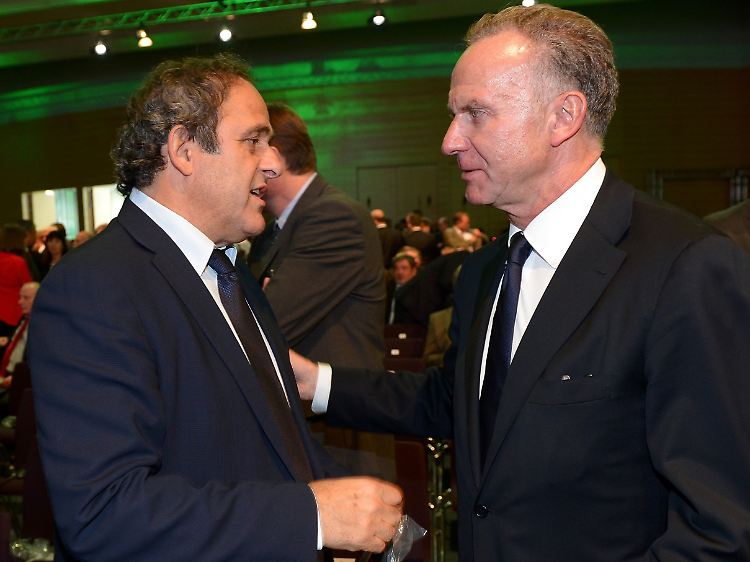 Uefa-Boss Michel Platini beschrieb die Verhandlungen mit Klub-Chefvertreter Karl-Heinz Rummenigge als sehr angenehm.